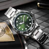 时尚绿水鬼夜光手表同款男士商务防水石英腕表