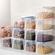 冰箱保鲜盒透明塑料盒冷冻藏食品加厚密封盒防尘防潮带手柄储物盒