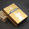 创意个性烟盒20支装便携金属硬包塑料烟盒超薄防压防潮香菸盒盒子