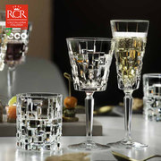 意大利进口rcr无铅水晶玻璃葡萄，酒杯香槟杯高脚红酒杯威士忌杯