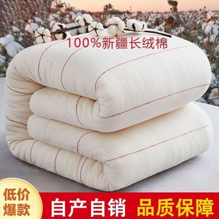 新疆一级长绒棉被棉花被子，被芯棉絮床垫被，褥子全棉纯棉花冬被春秋
