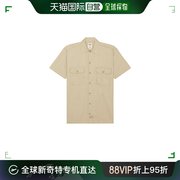 香港直邮潮奢dickies迪凯斯男士经典斜纹布，短袖工作衬衫