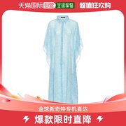 香港直邮潮奢versace女士barocco印花长款雪纺罩衫式连衣裙