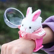 小兔子儿童玩具遥控赛车会动的婴儿仿真电动毛绒白兔宝宝男孩女孩