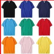 T恤定制工作服短袖个性团体服私人订制夏季纯色男士工装工服印字