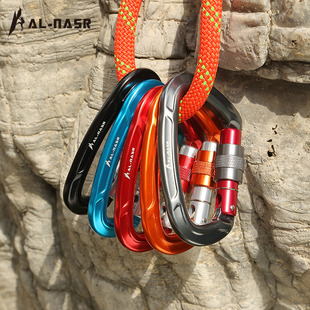 阿尔纳斯登山锁扣d扣登山扣，承重安全扣梨型攀岩主锁户外攀登装备