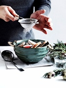 凡土 日式复古麻绳陶瓷碗创意双耳面碗汤碗沙拉碗水果碗家用菜碗