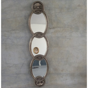 欧式浴室镜玄关镜客厅镜艺术，墙镜电视墙复古银装饰镜壁挂镜子