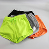 显白荧光绿色运动短裤女2023夏季薄款美式跑步训练健身外穿热裤