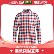 香港直邮潮奢 Guess 男士格纹衬衫
