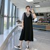 特大码女装胖mm300斤休闲时尚长裙子夏季宽松短袖T恤连衣裙ins潮