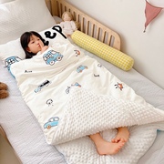儿童睡袋卡通可爱全棉，纯棉宝宝绒婴儿，防踢被子幼儿园午睡秋冬保暖