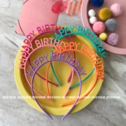 HelloSugar  韩国 生日派对字母装饰头箍儿童道具happy birthday