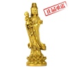 ㊣黄铜观音佛像摆件黄铜雕黄铜人物金属工艺品家居装饰