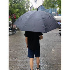 福太132cm超大两三人素色直柄雨伞玻璃纤维一甩干英伦风男女