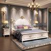 美式床轻奢实木床公主主，卧床1.8米双人床，现代简约婚床欧式高箱床