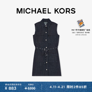 MICHAEL KORS 女士无袖牛仔连衣裙