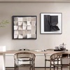 抽象黑白壁画客厅沙发背景墙，装饰画现代简约餐厅，饭厅玄关高档挂画