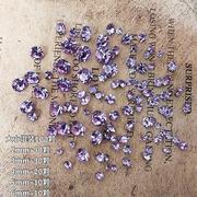 美甲饰品施华洛元素尖底奥钻玻璃彩色紫水晶钻圆形水钻DIY贴钻