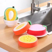 创意厨房水果款加厚海绵，百洁布强力去污洗碗布擦抹布洗碗洗碗巾