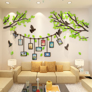 亚克力照片墙壁装饰创意大树相框，背景墙贴3d立体沙发背景墙面贴纸