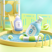 哈丁宝贝儿童沐浴露，洗发水二合一新生婴儿宝宝，专用温和洗护用品