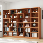 书柜置物架学生实木色落地客厅，组合书橱书房柜子简约现代家用书架