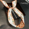 繁星原创设计花朵气质，兔耳朵发带，韩国甜美蝴蝶结铁丝发箍丝巾