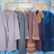 日本制古着vintage复古纯色，厚实双面羊绒羊毛宽松呢子大衣外套