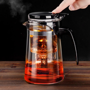飘逸杯泡茶壶茶水分离一键，过滤茶壶冲茶器，耐高温玻璃茶杯茶具家用