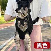 颜值双肩背包猫袋胸前外出幼猫防猫包高猫咪(高猫咪，)帆布遛应激宠物便携包