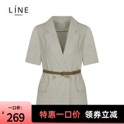 lineaddition韩国女装，夏季职业ol短袖，西装夹克agjklf9800