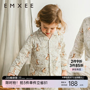 2024嫚熙儿童睡衣纯棉婴儿套装对襟春夏季亲子家居服