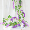 仿真紫藤花串豆花藤蔓，植物装饰紫罗兰，假花藤条婚庆塑料花绢花吊顶
