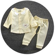 急速女宝宝秋衣秋裤套装纯棉，内衣衣服打底0-1一岁半2幼儿分体