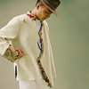 「白萼」原创小众设计藏族藏式男装白色外套，高级感藏装新中式