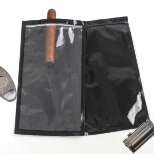 雪茄保湿包袋 养茄袋便携式旅游雪茄保湿包5支装密封雪茄袋收纳袋