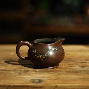 壮坭坭钦州坭兴陶带把公道杯茶海分，茶器功夫陶器茶台茶道配件