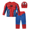六一儿童cosplay表演服长袖男童英雄联盟肌肉服蜘蛛侠美队演出服