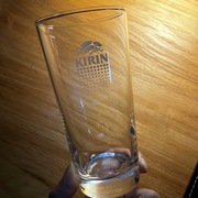 日本进口麒麟KIRIN生啤玻璃杯日式啤酒杯居酒屋一番搾啤酒扎啤杯