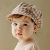 韩国宝宝帽子报童帽春秋季1-2岁女童男童鸭舌帽婴儿童贝雷帽婴童