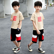 童装男童夏装短袖套装5中大儿童6运动t恤7韩版8夏季9男孩衣服10岁