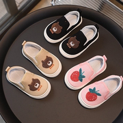 韩国儿童Shoes儿童宝宝休闲时尚卡通布鞋套脚婴幼童鞋