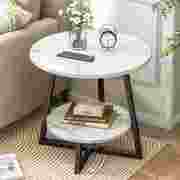小圆桌茶几欧式沙发边桌小户型客厅，铁艺迷你边几阳台，小尺寸休闲桌