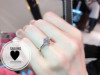  香港英国Carat London K白金人造钻石戒指1克拉经典六爪