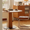 北其同心全实木圆桌餐桌家用小户型，圆形饭桌樱桃木圆桌餐桌椅组合