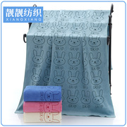 超细纤维浴巾70×140沙滩巾印花吸水速干加厚浴巾游泳运动