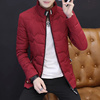 冬季外套男士立领棉衣韩版潮本命年红色袄子，短款加厚保暖羽绒棉服