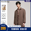 mindbridge冬季男士，毛呢大衣韩版中长款羊毛呢子外套
