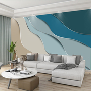 北欧轻奢客厅沙发电视墙壁画卧室床头背景墙壁纸抽象艺术装饰墙布